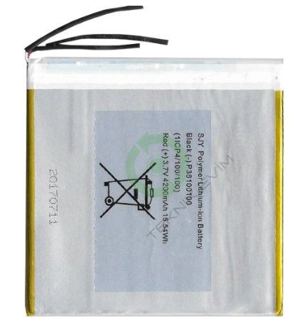 P36100100 Kodlu 3.7v 4200mAh Batarya Pil