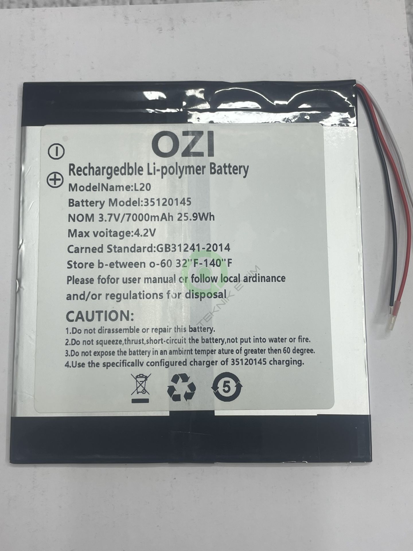 Casper Via L20 7000mAh Batarya Pil