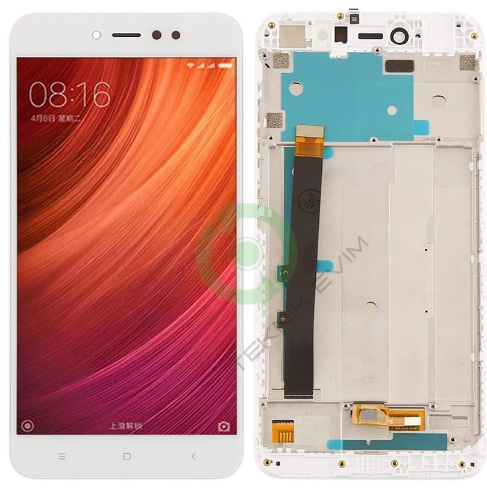 Xiaomi Redmi Note 5A Çıtalı Lcd Dokunmatik Ekran Beyaz