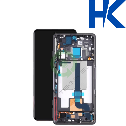 Xiaomi Poco F4 Gt HK Orjinal Çıtalı Lcd Dokunmatik Ekran Siyah