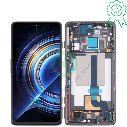 Xiaomi Poco F4 Gt Orjinal Çıtalı Lcd Dokunmatik Ekran Siyah