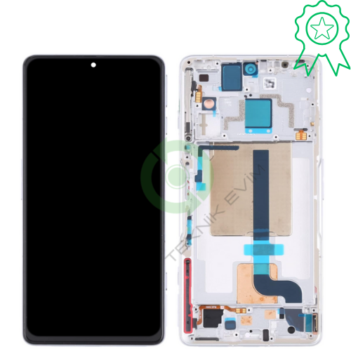 Xiaomi Poco F4 Gt Orjinal Çıtalı Lcd Dokunmatik Ekran Beyaz