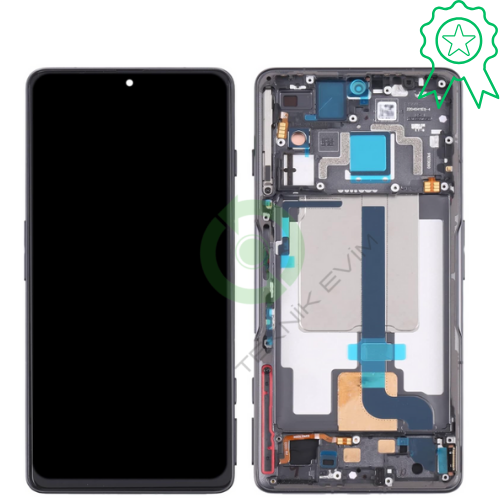 Xiaomi Redmi K50 ORJİNAL Çıtalı Lcd Dokunmatik Ekran Siyah