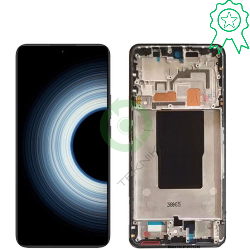 Xiaomi Redmi K50 Ultra Orjinal Çıtalı Lcd Dokunmatik Ekran Siyah