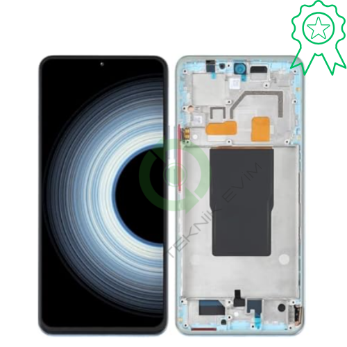 Xiaomi Redmi K50 Ultra Orjinal Çıtalı Lcd Dokunmatik Ekran Beyaz
