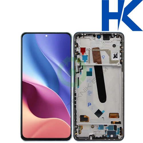 Xiaomi Redmi K40 Çıtalı HK Orjinal Lcd Dokunmatik Ekran Siyah