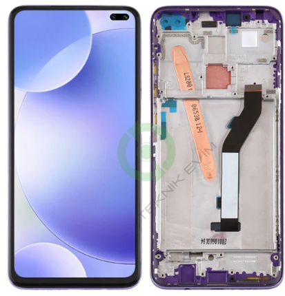 Xiaomi Redmi K30  5G Çıtalı Lcd Dokunmatik Ekran M1912G7BE, M1912G7BC Mor