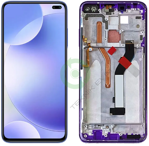 Xiaomi Redmi K30 4G Çıtalı Lcd Dokunmatik Ekran M1912G7BE, M1912G7BC Mor