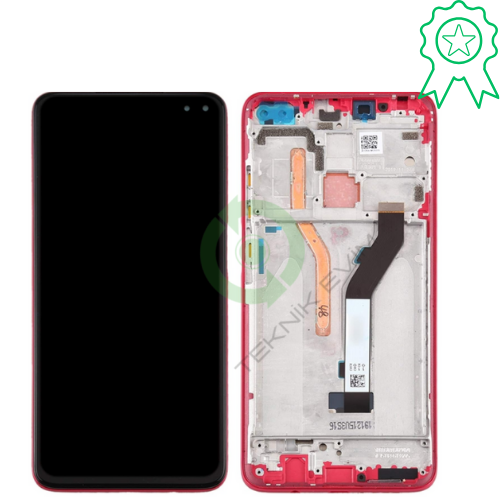 Xiaomi Redmi K30 4G Orjinal Çıtalı Lcd Dokunmatik Ekran M1912G7BE, M1912G7BC Kırmızı
