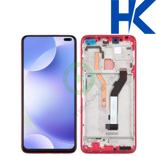 Xiaomi Poco X2 HK Orjinal Çıtalı Lcd Dokunmatik Ekran Kırmızı