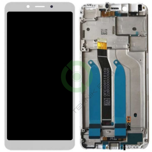 Xiaomi Redmi 6  Çıtalı Lcd Dokunmatik Ekran Beyaz