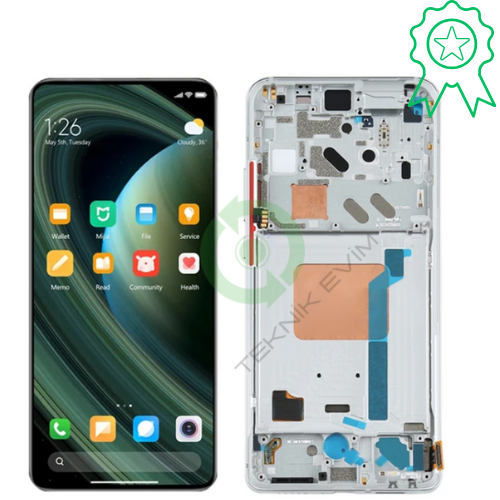 Xiaomi Redmi K30 Ultra Orjinal Çıtalı Lcd Dokunmatik Ekran Beyaz