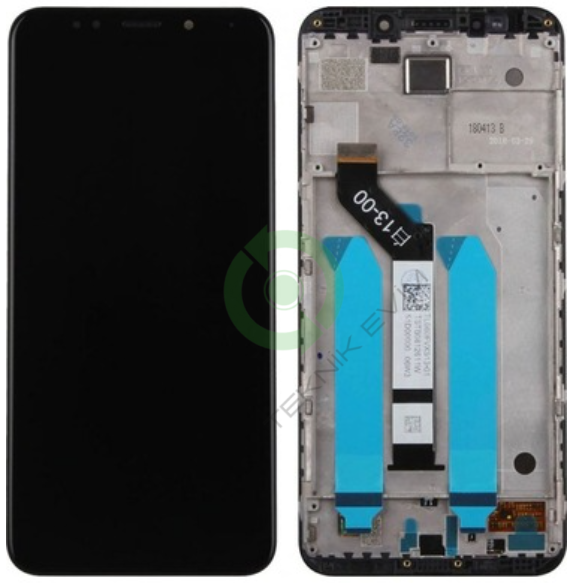 Xiaomi Redmi 5 Plus Çıtalı Lcd Dokunmatik Ekran Siyah