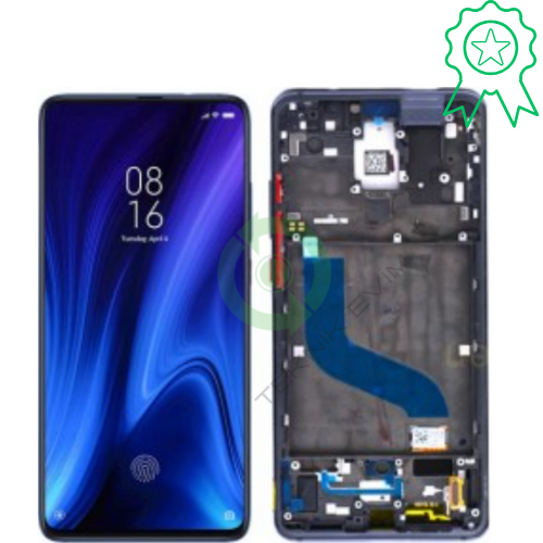 Xiaomi Redmi K20 Pro Orjinal Çıtalı Lcd Dokunmatik Ekran Mavi