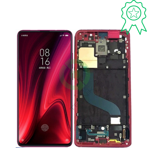 Xiaomi Mi 9T Orjinal Çıtalı Lcd Dokunmatik Ekran M1903F10G Kırmızı