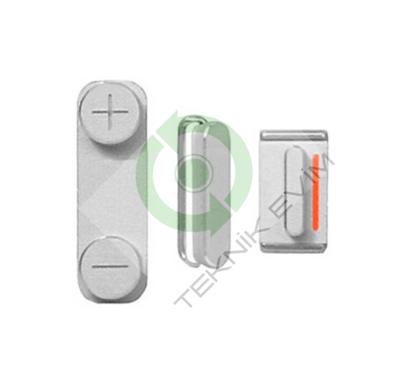 İphone 5 5G Yan Ses Tuş Seti Beyaz