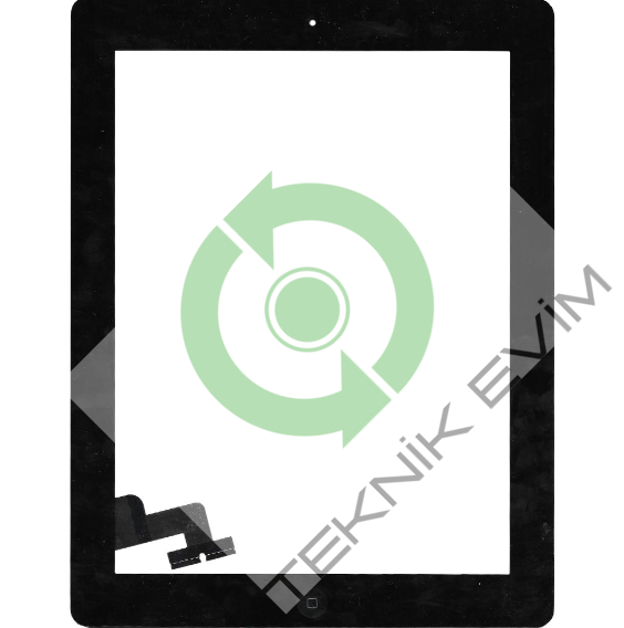 Apple İpad 2 A1396 Home Tuşlu Dokunmatik Siyah