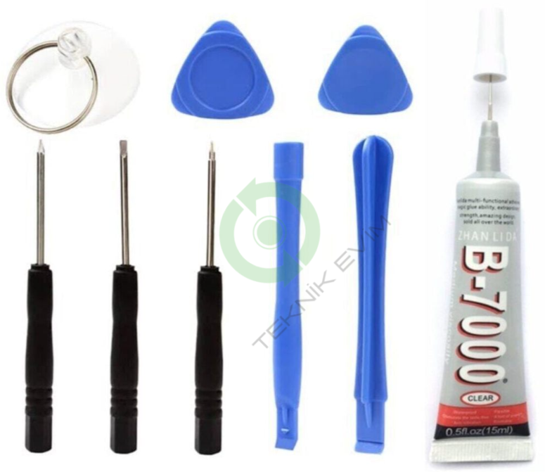8 Parça Telefon Tamir Seti + B7000 15Ml