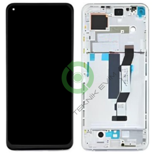 Xiaomi Mi 10T Pro Çıtalı Lcd Dokunmatik Ekran Beyaz