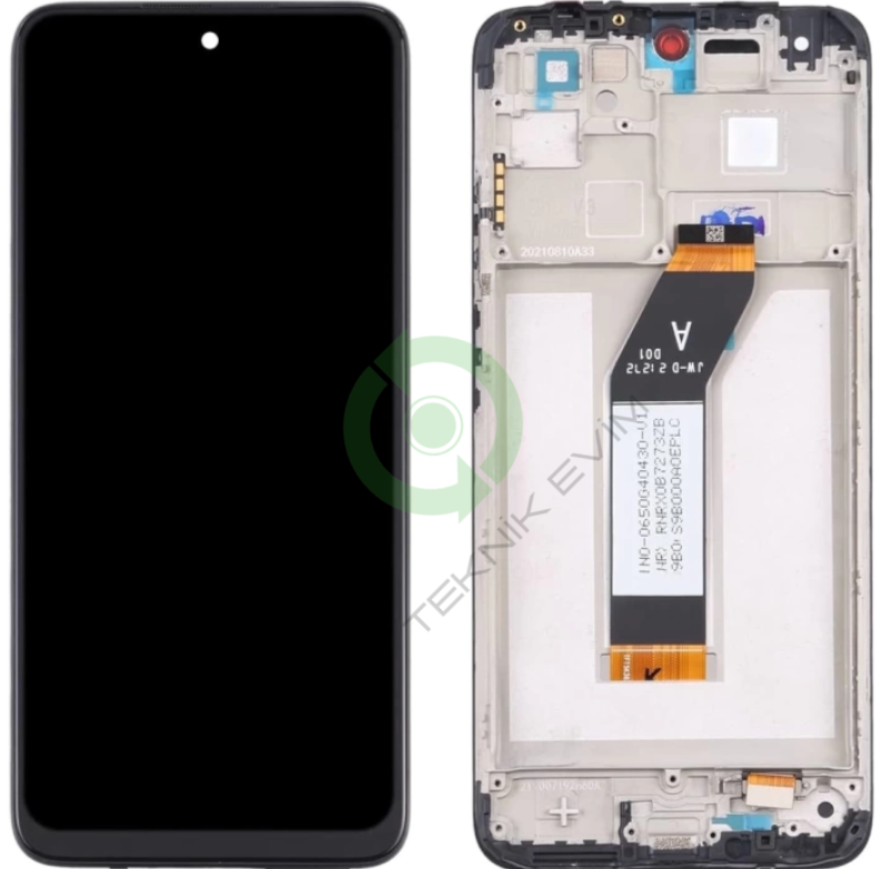Xiaomi Redmi 10 Prime Çıtalı Lcd Dokunmatik Ekran Siyah