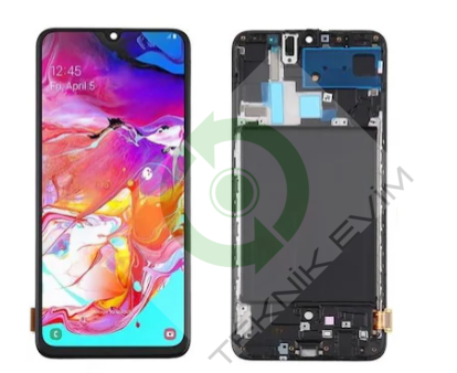 Samsung A70 SM-A705F Orjinal Çıtalı Lcd Ekran Dokunmatik