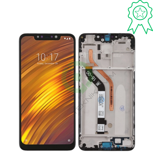 Xiaomi Pocophone F1 Orjinal Çıtalı Lcd Dokunmatik Ekran Siyah