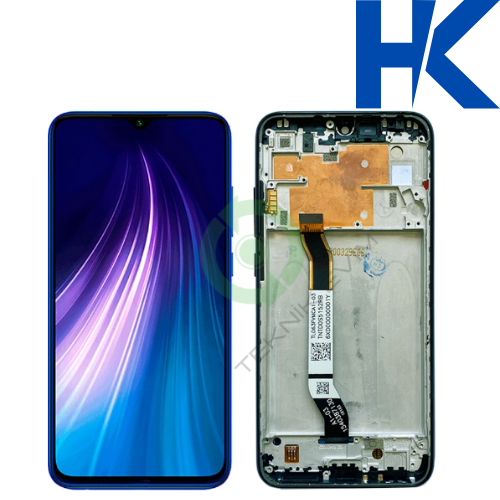 Xiaomi Redmi Note 8 HK ORJİNAL Çıtalı Lcd Dokunmatik Ekran Siyah
