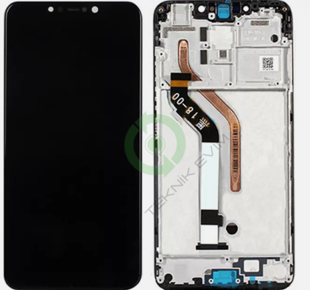 Xiaomi Pocophone F1 Çıtalı Lcd Dokunmatik Ekran Siyah