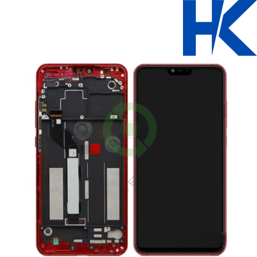 Xiaomi Mi 8 Lite HK Orjinal Çıtalı Lcd Dokunmatik Ekran M1808D2TG Kırmızı