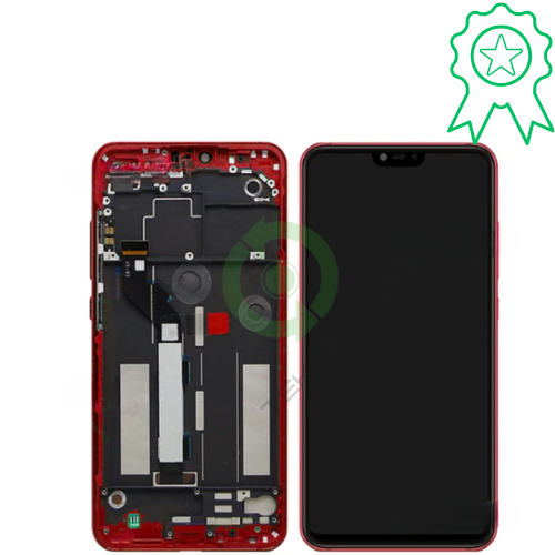 Xiaomi Mi 8 Lite Orjinal Çıtalı Lcd Dokunmatik Ekran M1808D2TG Kırmızı