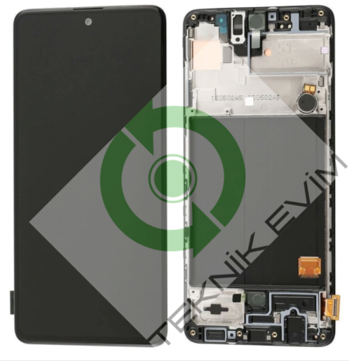 Samsung A71 SM-A715F Çıtalı Lcd Ekran Dokunmatik Tam Boyutlu OLed