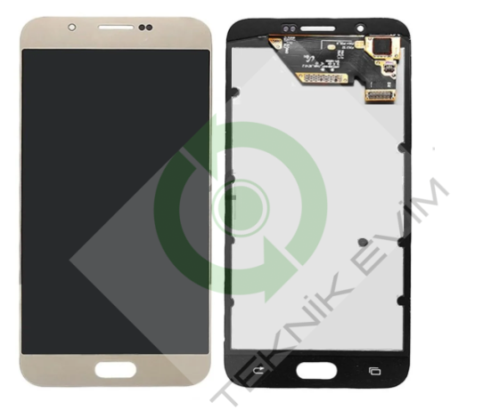Samsung A8 2016 SM-A810F Orjinal Lcd Ekran Dokunmatik Gold