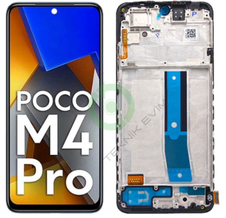 Xiaomi Poco M4 Pro 4G Çıtalı Lcd Dokunmatik Ekran Siyah