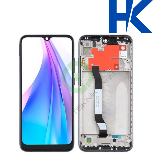 Xiaomi Redmi Note 8T HK ORJİNAL Çıtalı Lcd Dokunmatik Ekran Siyah
