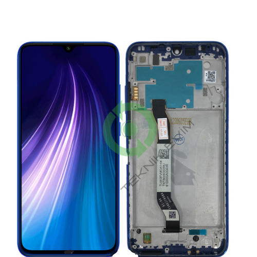 Xiaomi Redmi Note 8T Çıtalı Lcd Dokunmatik Ekran Mavi