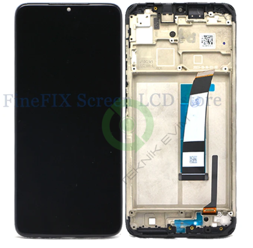 Xiaomi Poco M2 Çıtalı Lcd Dokunmatik Ekran Siyah