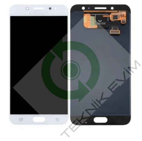 Samsung Galaxy C8 SM-C7100F Lcd Ekran Dokunmatik Beyaz