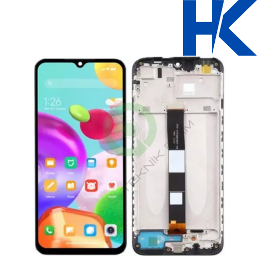 Xiaomi Poco C31 HK Orjinal Çıtalı Lcd Dokunmatik Ekran Siyah