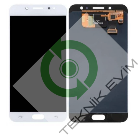 Samsung Galaxy C8 SM-C7100F Orjinal Lcd Ekran Dokunmatik Beyaz
