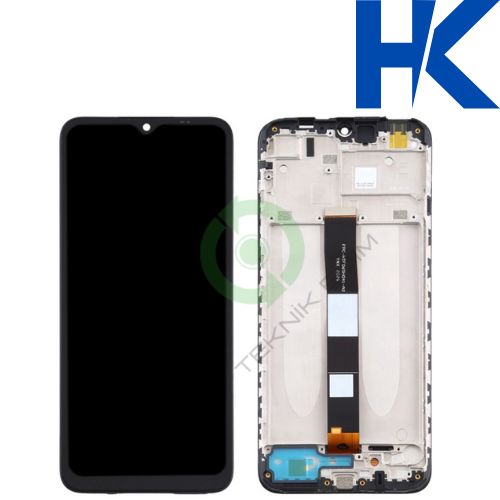 Xiaomi Poco C50 HK Orjinal Çıtalı Lcd Dokunmatik Ekran Siyah