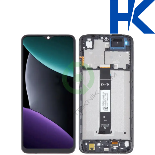 Xiaomi Poco C51 HK Orjinal Çıtalı Lcd Dokunmatik Ekran Siyah