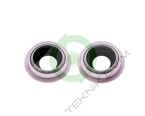 Apple İphone 13 Mini Çıtalı Arka Kamera Camı Lensi Pembe