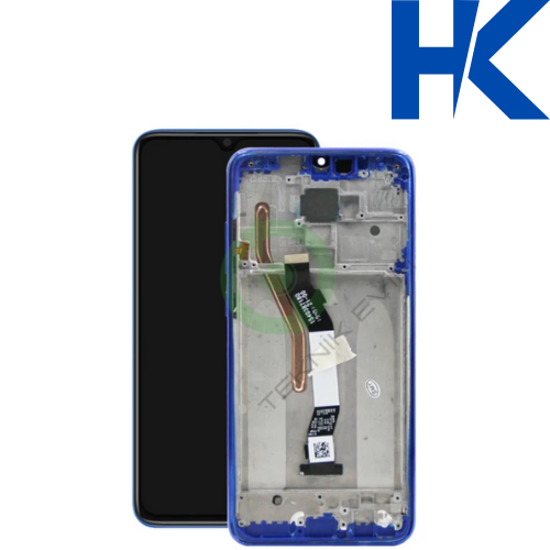 Xiaomi Redmi Note 8 Pro HK ORJİNAL Çıtalı Lcd Dokunmatik Ekran Mavi