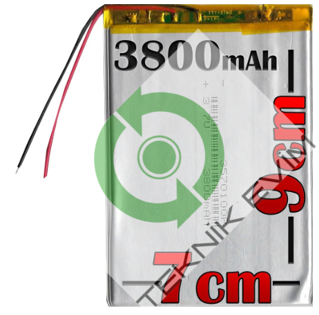 Wolder miTab CHICAGO Batarya Pil - 3800mAh