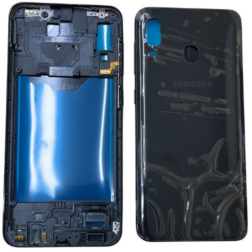 Samsung A20 SM-A205F Arka Kasa Kapak Siyah