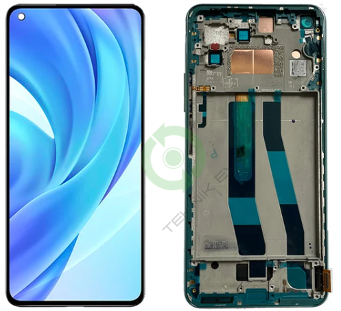 Xiaomi Mi 11 Lite 5G Ne OLED Çıtalı Lcd Dokunmatik Ekran Yeşil