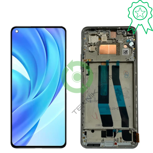 Xiaomi Mi 11 Lite 5G Orjinal Çıtalı Lcd Dokunmatik Ekran Beyaz