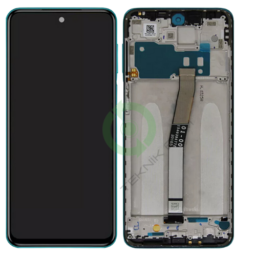 Xiaomi Redmi Note 9s Çıtalı Lcd Dokunmatik Ekran Açık Mavi