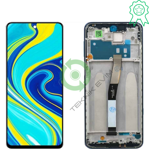 Xiaomi Redmi Note 9 Pro Çıtalı ORJİNAL Lcd Dokunmatik Ekran Gümüş