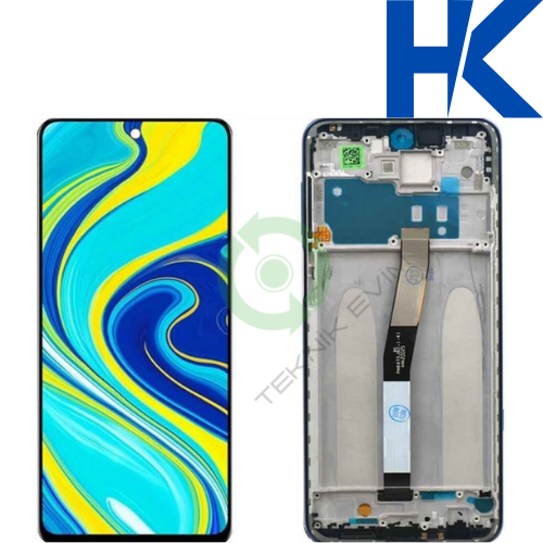 Xiaomi Redmi Note 9 Pro Çıtalı HK ORJİNAL Lcd Dokunmatik Ekran Siyah